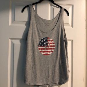 Pure Barre American flag tank